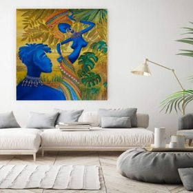Tablolife 60x90 cm Aşık Avatarlar Etnik Kanvas Tablo