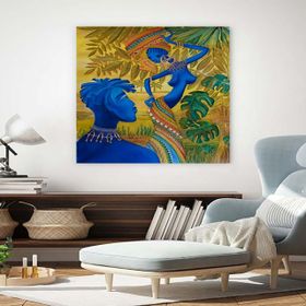 Tablolife 60x90 cm Aşık Avatarlar Etnik Kanvas Tablo