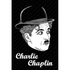 Tablolife 60x90 cm Charlie Chaplin İllustrasyon Kanvas Tablo