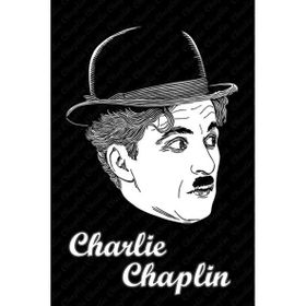 Tablolife 60x90 cm Charlie Chaplin İllustrasyon Kanvas Tablo