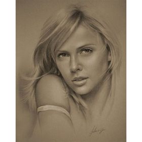 Tablolife 60x90 cm Charlize Theron Kanvas Tablo