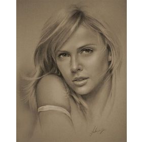 Tablolife 60x90 cm Charlize Theron Kanvas Tablo