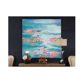 Tablolife Akıntı 80x80 cm Yağlı Boya Dokulu Tablo