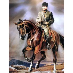 Tablolife ATPO-140-YB 60x90 cm Mustafa Kemal Atatürk Kanvas Tablo