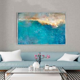 Tablolife Behind The Clouds 120x120 cm Yağlı Boya Dokulu Tablo