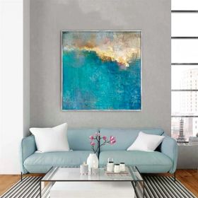 Tablolife Behind The Clouds 80x80 cm Yağlı Boya Dokulu Tablo
