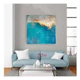 Tablolife Behind The Clouds 80x80 cm Yağlı Boya Dokulu Tablo