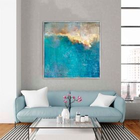 Tablolife Behind The Clouds 80x80 cm Yağlı Boya Dokulu Tablo