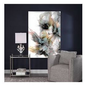 Tablolife Beyaz Çiçekler 95x125 cm Yağlı Boya Dokulu Tablo
