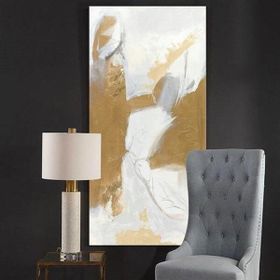Tablolife Beyaz Kahve 60x90 cm Yağlı Boya Dokulu Tablo
