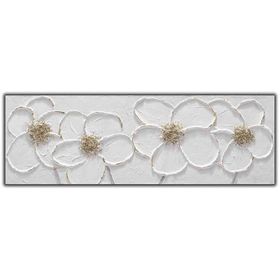 Tablolife Beyaz Papatya 60x90 cm Yağlı Boya Dokulu Tablo