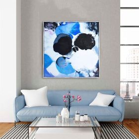 Tablolife Blue Dream 80x80 cm Yağlı Boya Dokulu Tablo