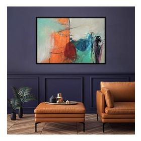 Tablolife Blue Smile 60x90 cm Yağlı Boya Dokulu Tablo