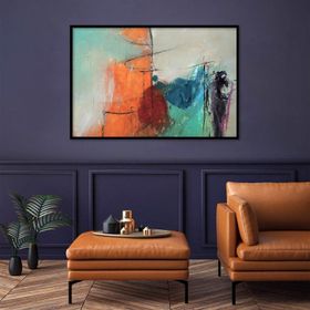 Tablolife Blue Smile 60x90 cm Yağlı Boya Dokulu Tablo
