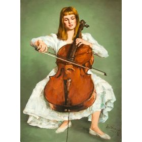 Tablolife Çellist 60x90 cm Kanvas Tablo