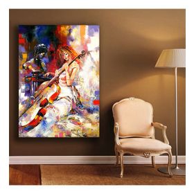 Tablolife ÇELLO ÇALAN KADIN 60x90 cm KANVAS TABLO