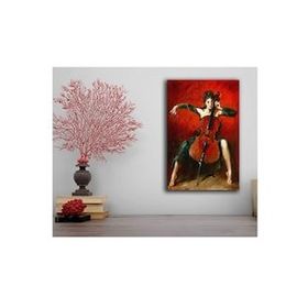 Tablolife ÇELLO ÇALAN KADIN 60x90 cm KANVAS TABLO