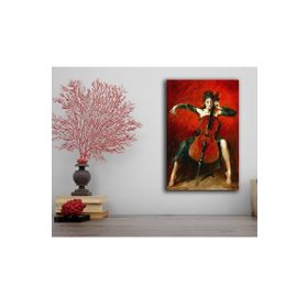 Tablolife ÇELLO ÇALAN KADIN 60x90 cm KANVAS TABLO
