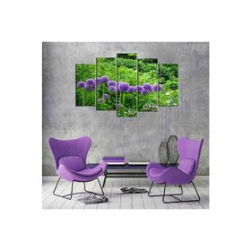 Tablolife Çiçekler 5 Parçalı 60x100 cm Kanvas Tablo