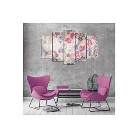Tablolife Çiçekler 5 Parçalı 60x100 cm Kanvas Tablo