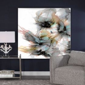 Tablolife Çiçekler 60x90 cm Yağlı Boya Dokulu Tablo