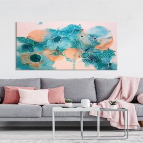 Tablolife Çiçekler 60x90 cm Yağlı Boya Dokulu Tablo