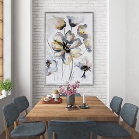 Tablolife Çiçekler 60x90 cm Yağlı Boya Dokulu Tablo