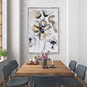 Tablolife Çiçekler 60x90 cm Yağlı Boya Dokulu Tablo