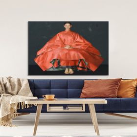 Tablolife Çin Prensesi 80x80 cm Yağlı Boya Dokulu Tablo