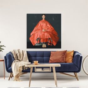 Tablolife Çin Prensesi 80x80 cm Yağlı Boya Dokulu Tablo