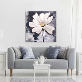 Tablolife Daisy 120x120 cm Yağlı Boya Dokulu Tablo