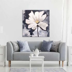 Tablolife Daisy 120x120 cm Yağlı Boya Dokulu Tablo