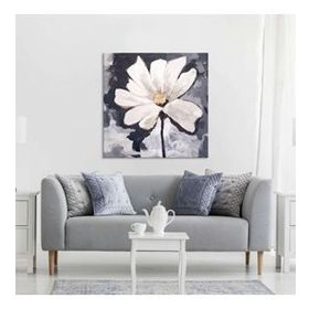 Tablolife Daisy 80x80 cm Yağlı Boya Dokulu Tablo