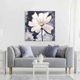 Tablolife Daisy 80x80 cm Yağlı Boya Dokulu Tablo