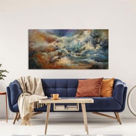 Tablolife Dalgalar 60x90 cm Yağlı Boya Dokulu Tablo