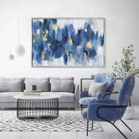 Tablolife Deep Blue 60x90 cm Yağlı Boya Dokulu Tablo