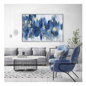 Tablolife Deep Blue 60x90 cm Yağlı Boya Dokulu Tablo