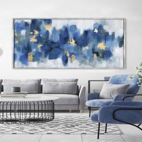 Tablolife Deep Blue 75x100 cm Yağlı Boya Dokulu Tablo
