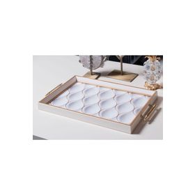 Tablolife Dekoratif White Shapes Sunum Tepsisi