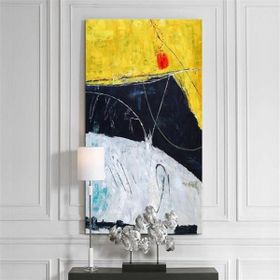 Tablolife Dört Renk 60x90 cm Yağlı Boya Dokulu Tablo