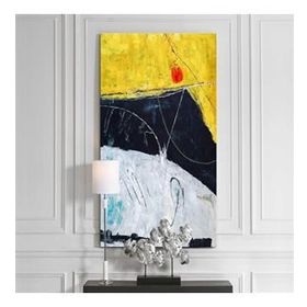 Tablolife Dört Renk 60x90 cm Yağlı Boya Dokulu Tablo