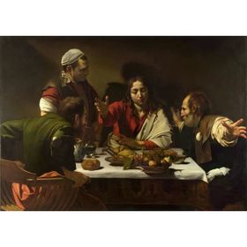 Tablolife Emmaus'ta Yemek 35 x 50 cm Kanvas Tablo