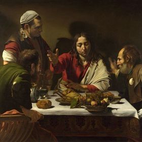 Tablolife Emmaus'ta Yemek 35 x 50 cm Kanvas Tablo