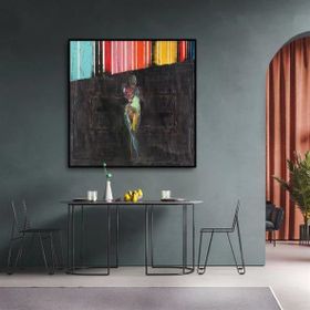 Tablolife End Of Rainbow 80x80 cm Yağlı Boya Dokulu Tablo