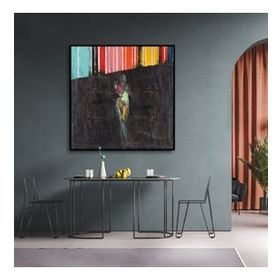 Tablolife End Of Rainbow 80x80 cm Yağlı Boya Dokulu Tablo