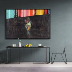 Tablolife End Of Rainbow 80x80 cm Yağlı Boya Dokulu Tablo