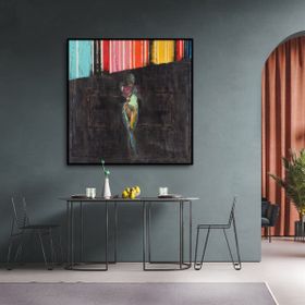 Tablolife End Of Rainbow 80x80 cm Yağlı Boya Dokulu Tablo