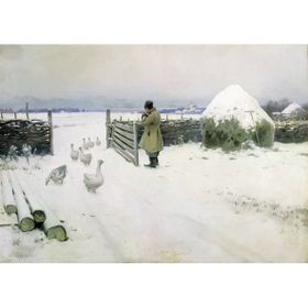 Tablolife Eve Dönen Kazlar 35 x 50 cm Kanvas Tablo