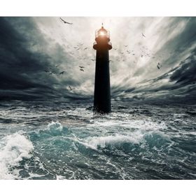 Tablolife Fırtınada Deniz Feneri 60 x 90 cm Kanvas Tablo