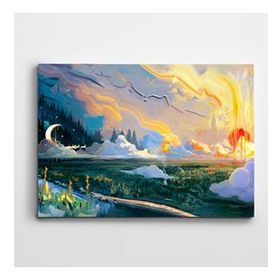 Tablolife Gece Gündüz 60 x 90 cm Kanvas Tablo